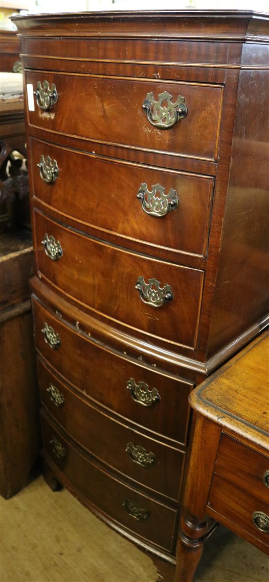 Pillar chest of 6 drawers